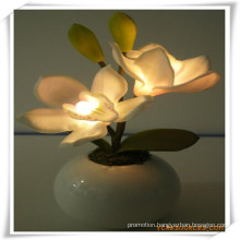 Orchid LED Artificial Flowers with Ceramics Pot for Promotion